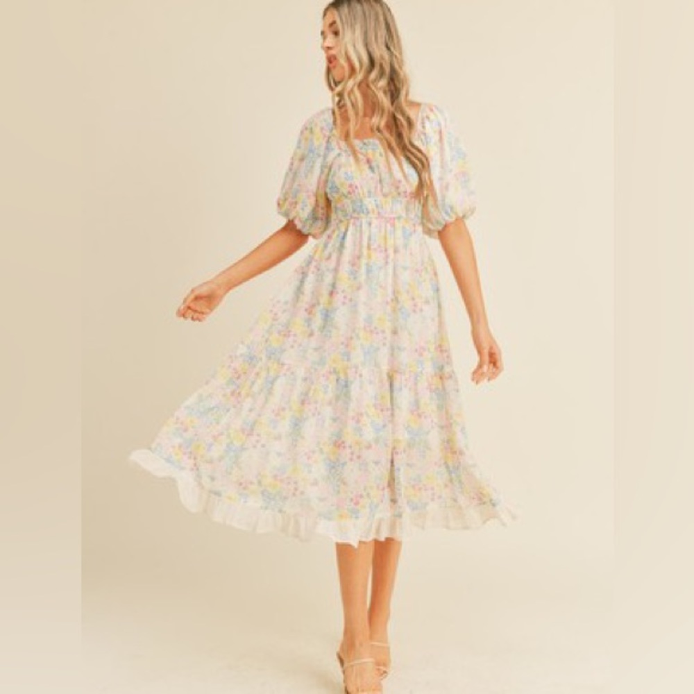 NWT Floral Midi